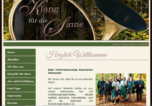 Startseite der Webseite des PHC Bayerischer Untermain